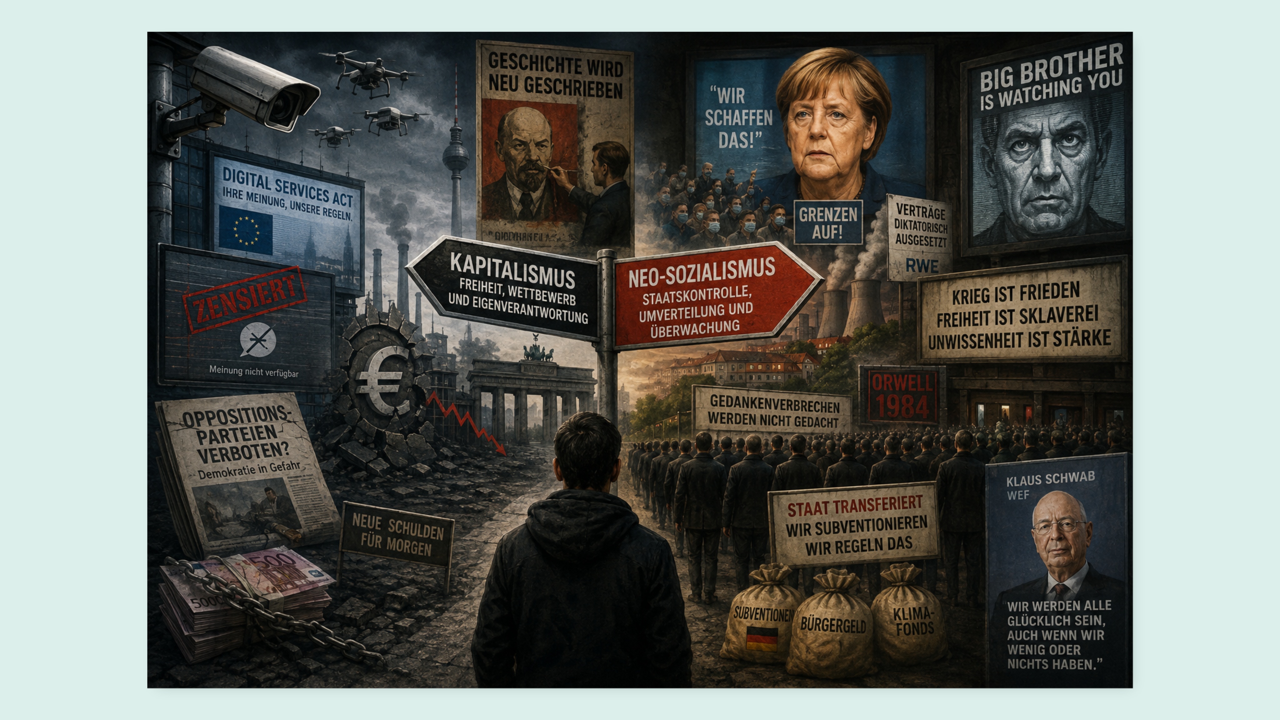Ende des Kapitalismus? Anfänge eines neuen Systems à la Sozialismus? 1984 lässt grüßen...