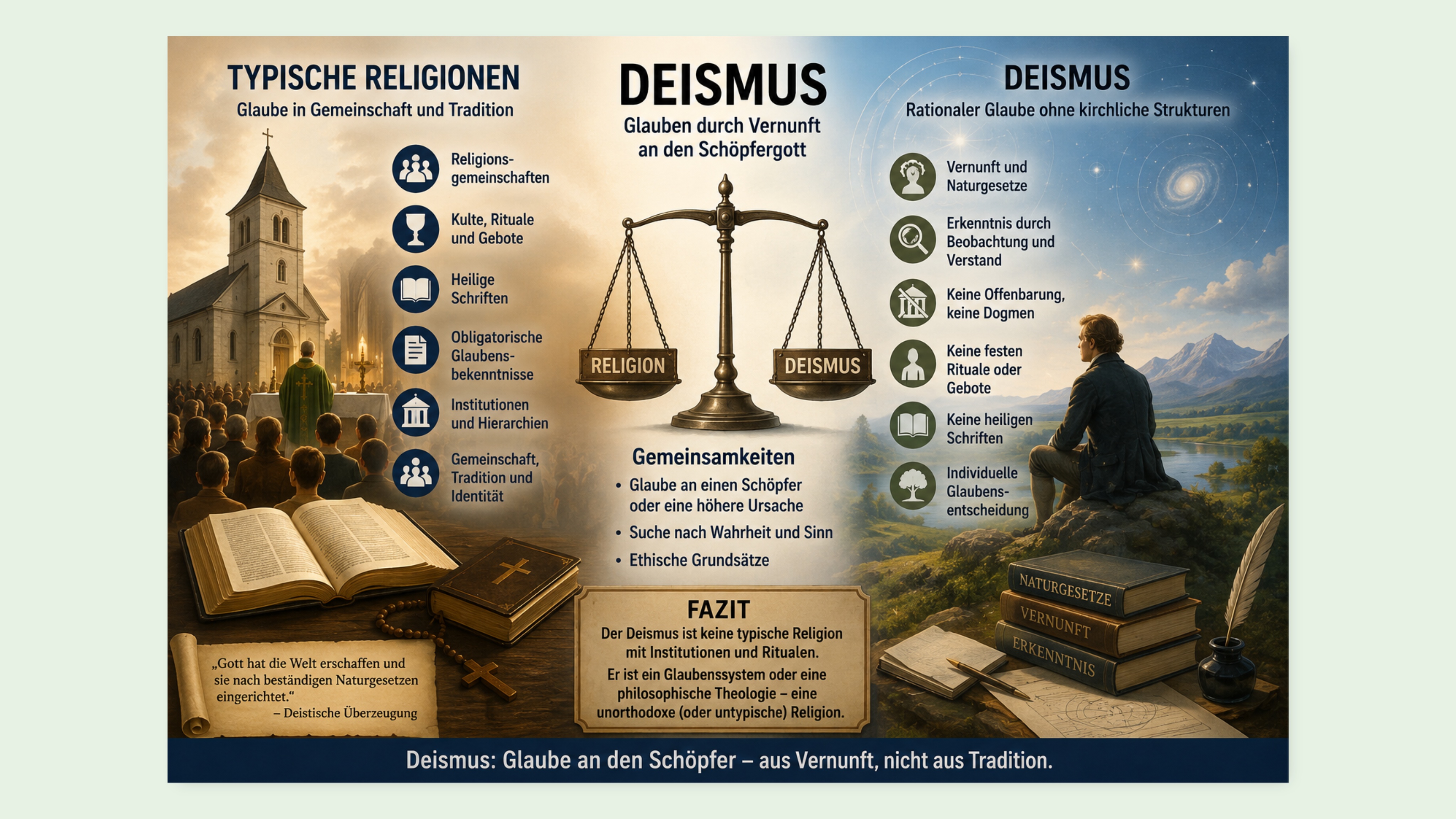 Ist der Deismus eine Religion? Was bedeutet Deismus?