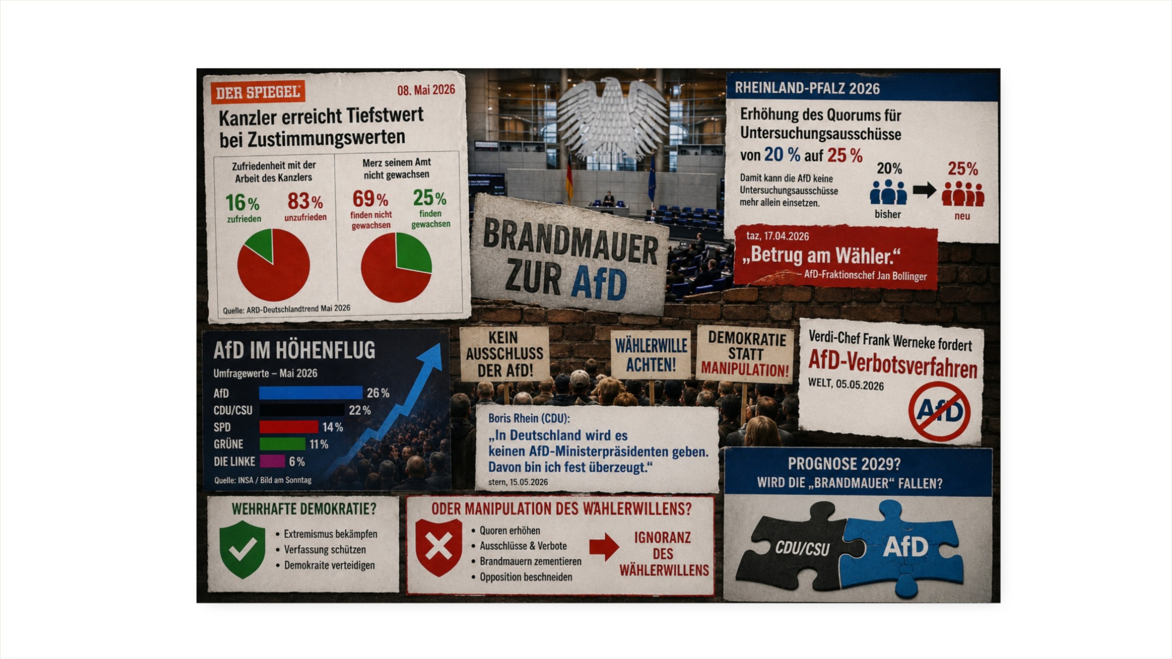 Brandmauer, AfD und Wählerwille – Steuert Deutschland auf Schwarz-Blau zu?