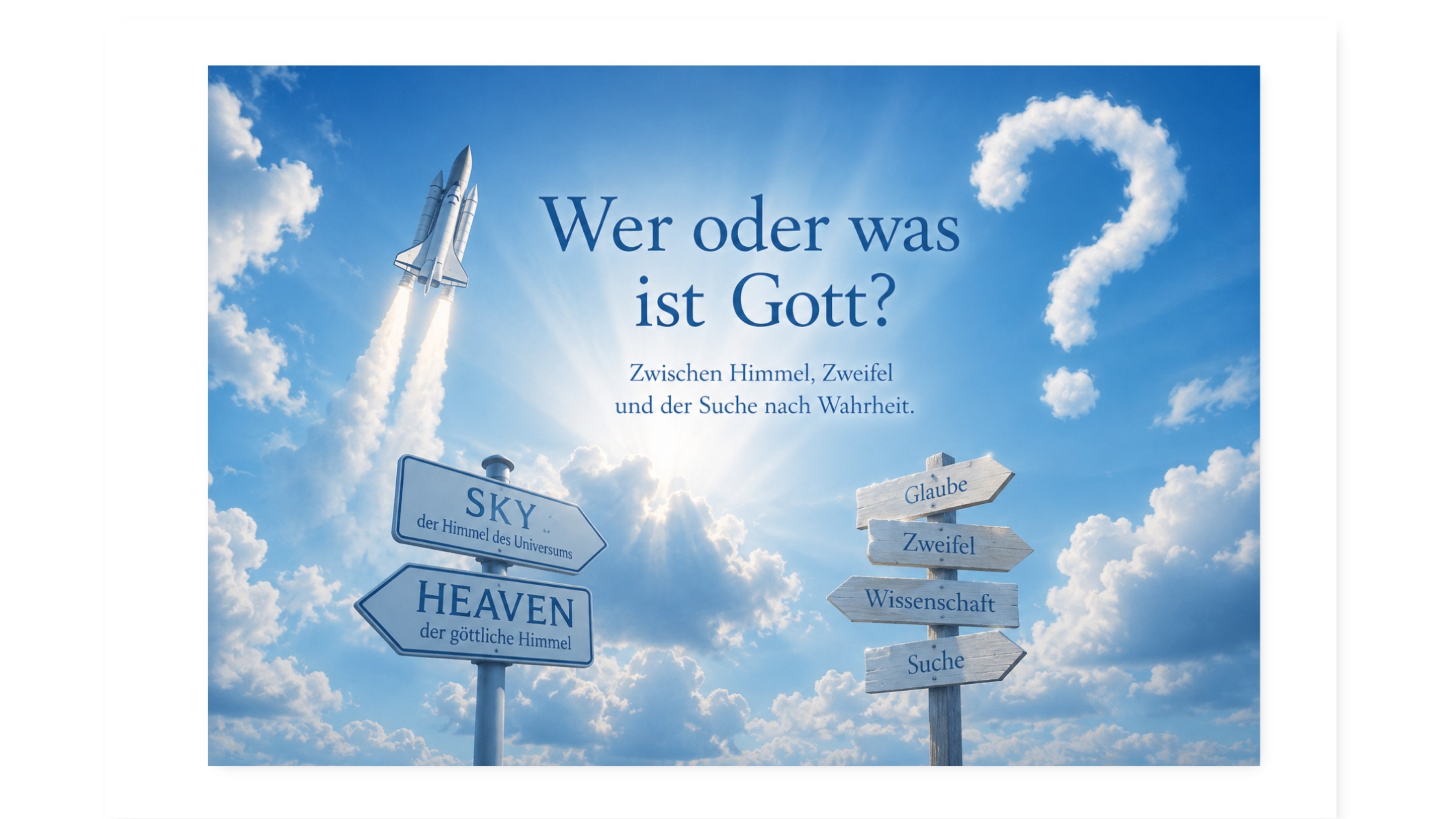 "Christi Himmelfahrt" - Der Himmel ist nicht der Himmel - Zwischen Himmel, Zweifel und Gott