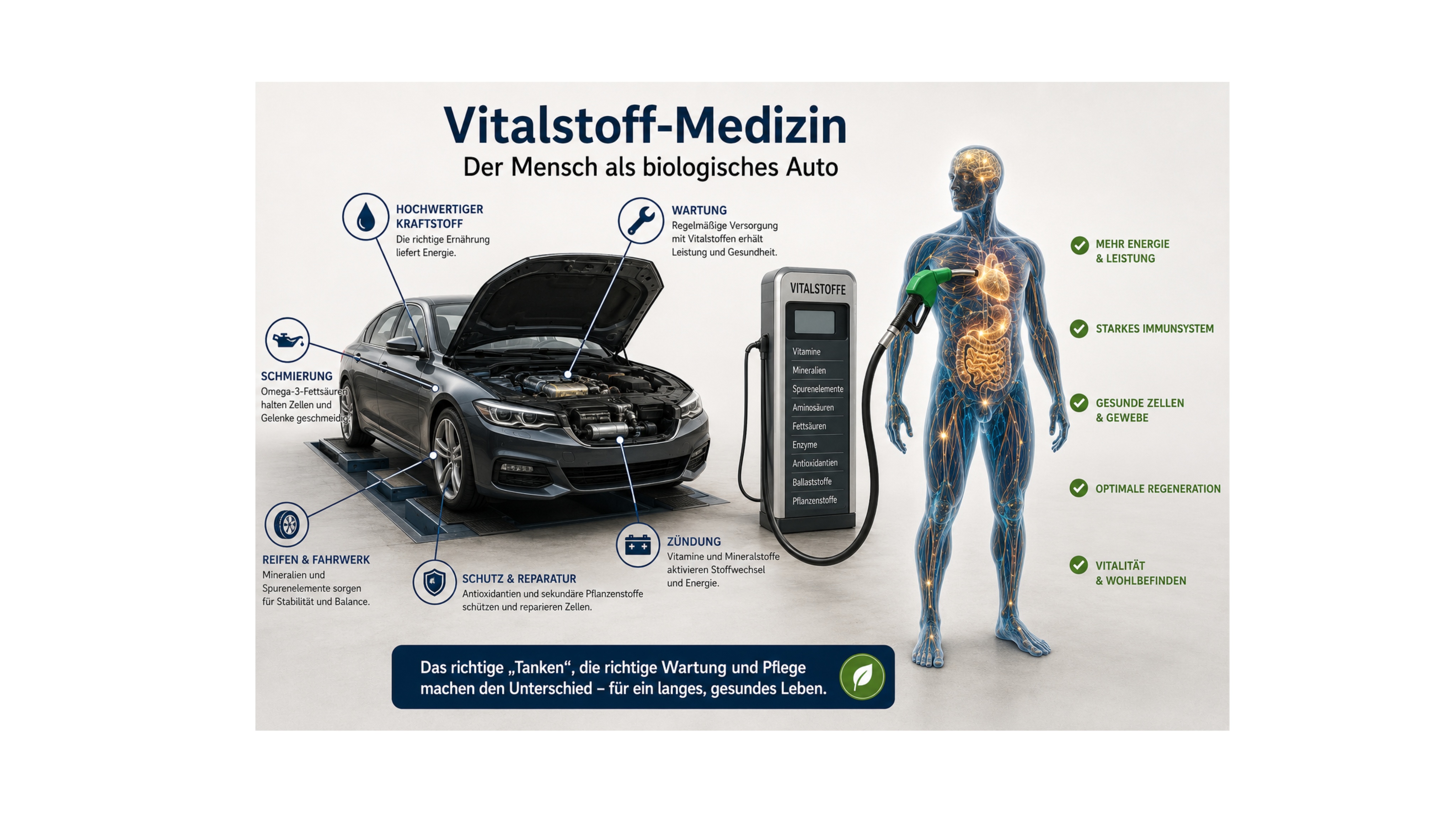 Vitalstoff-Medizin - Der Mensch als biologisches Auto