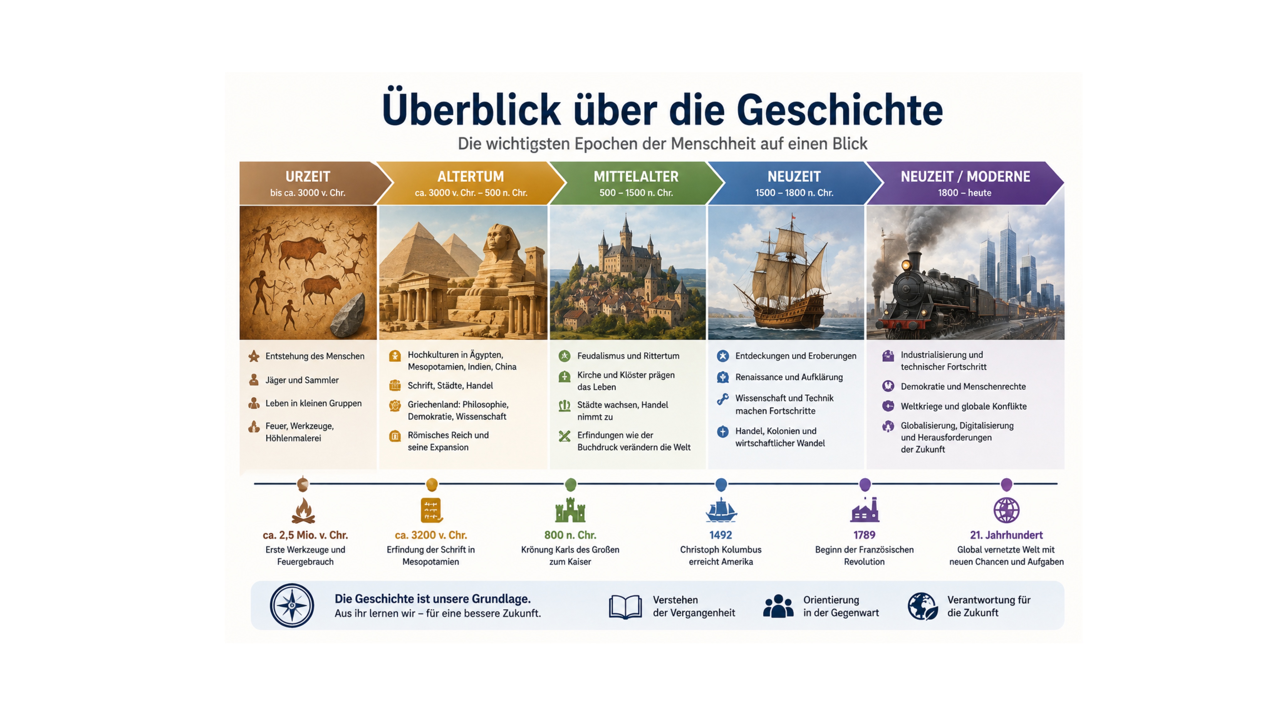 Daten und Fakten der Geschichte