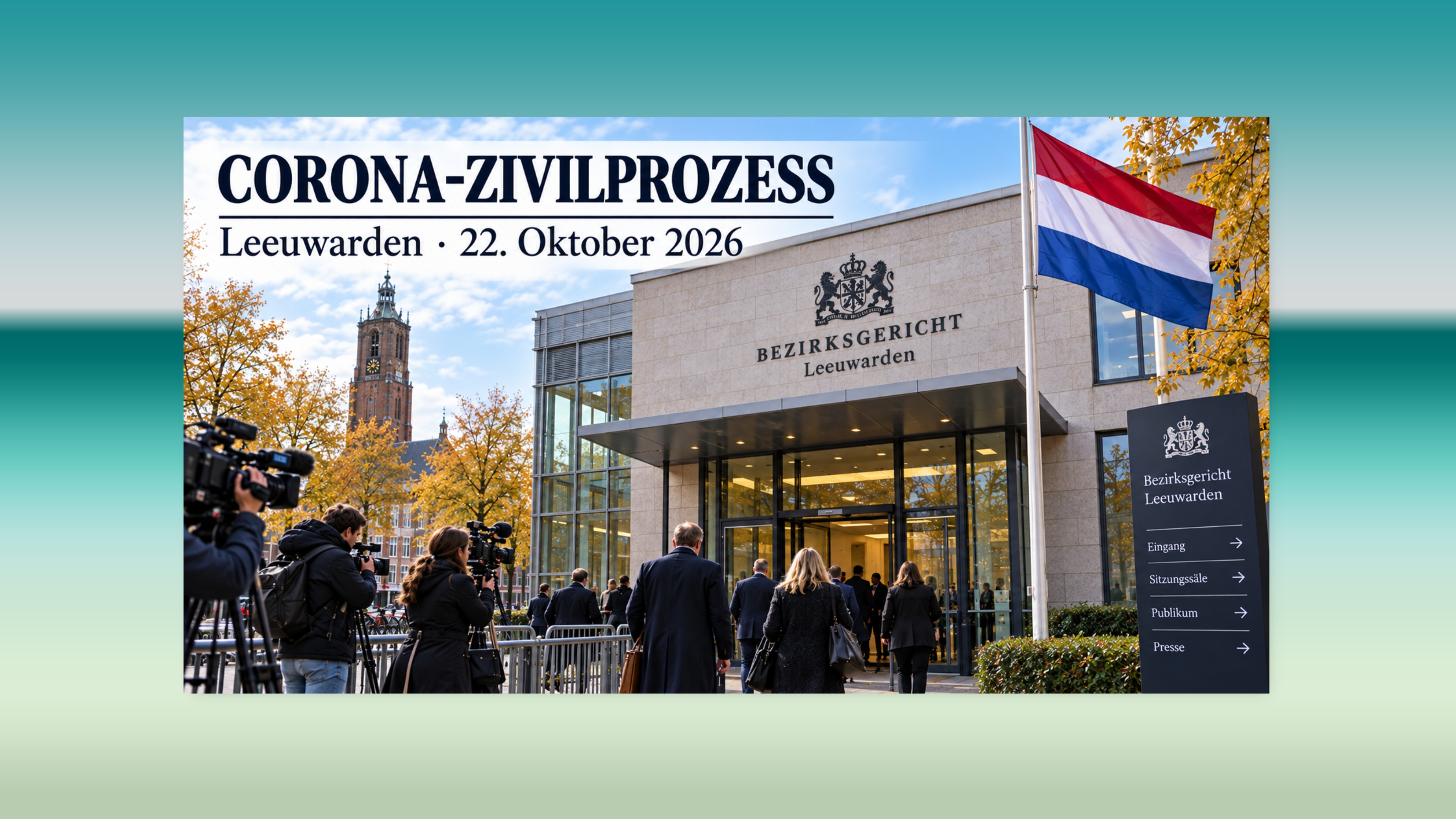 Anfrage: Warum wird in den bestimmten Medien nicht über den Corona-Zivilprozess vom 22. Oktober 2026 vor dem Bezirksgericht in Leeuwarden berichtet?