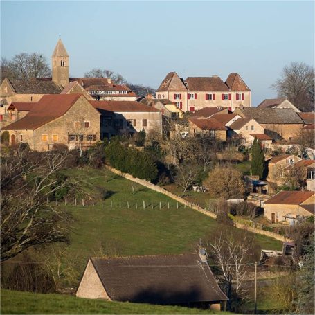 Hügel von Taizé (Frankreich, Nähe Lyon)